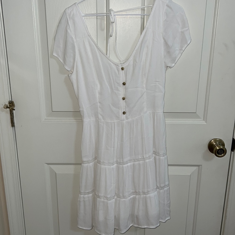 Medium White Sundress, Hollister, minimal wear and tear